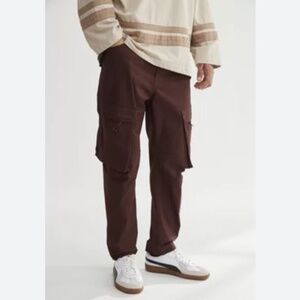 Urban Outfitters Standard Cloth Brown Curved Cargo Pants - Size Large - NWT